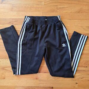 Adidas Originals Black 3-Stripes Track Pants – Size S